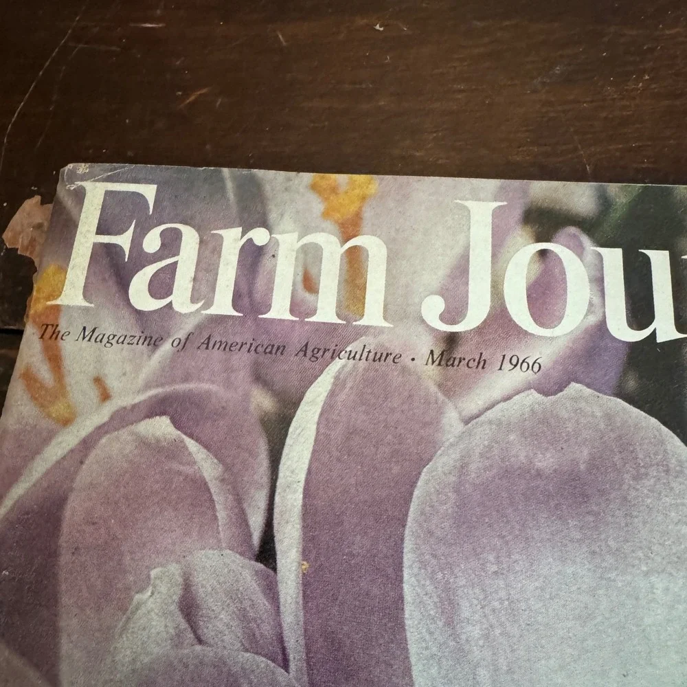 Vintage Farm Journal Magazine March 1966 Agriculture Farming Crocus‎ Bee